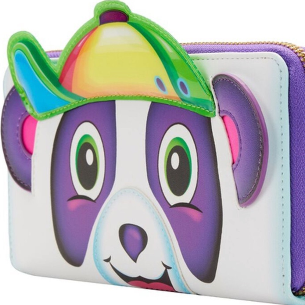 Sale! Loungefly Lisa Frank Panda Painter mini Backpack and wallet set new - Picture 4 of 10